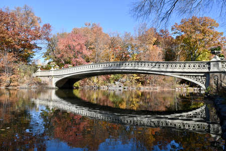 Central Park in the autumn, Manhattan, New York, USA.の写真素材