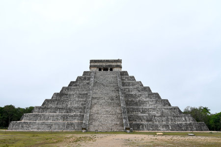El Castillo of Chichen Itza, Mayan pyramid in Yucatan, Mexico