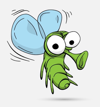 Cartoon mosquitoのイラスト素材