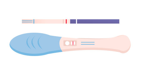 Pregnancy test. negative test. vector illustrationのイラスト素材
