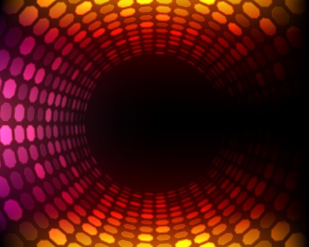 Virtual space with light wire lines vector background. Eps 10. のイラスト素材