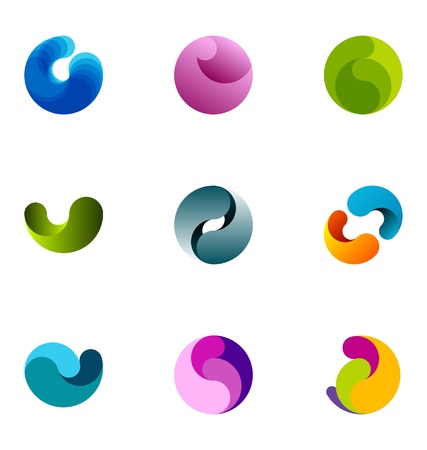 Logo design elements set 30のイラスト素材