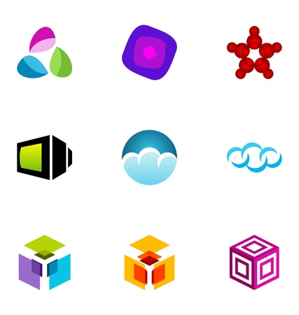 Logo design elements set 24のイラスト素材