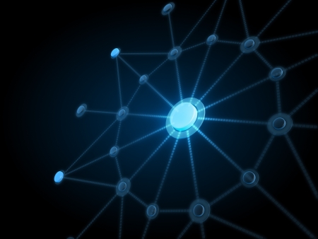 Network connection backgroundの写真素材