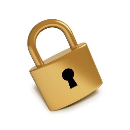 Golden lockの写真素材