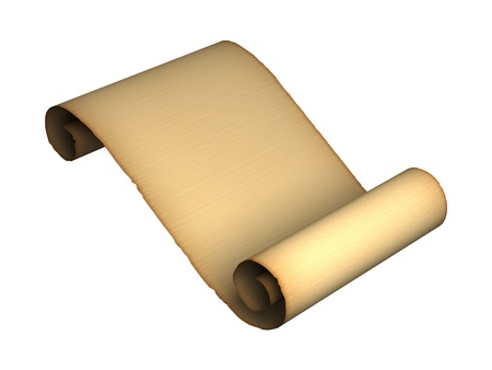 Antique parchment  paper scrollの写真素材