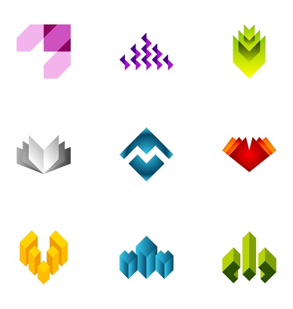Logo design elements set 75のイラスト素材