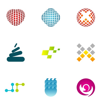 Logo design elements set 74のイラスト素材