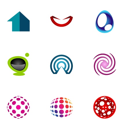 Logo design elements set 72のイラスト素材