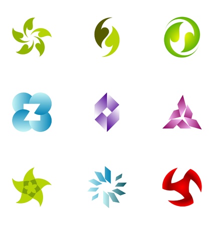Logo design elements set 71のイラスト素材