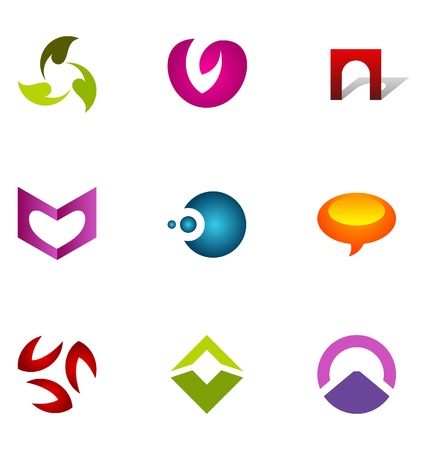 Logo design elements set 70のイラスト素材