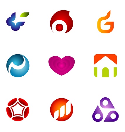 Logo design elements set 65のイラスト素材