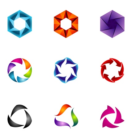 Logo design elements set 61のイラスト素材