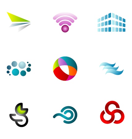 Logo design elements set 59のイラスト素材