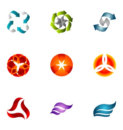 Logo design elements set 58のイラスト素材