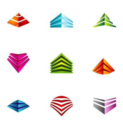 Logo design elements set 57のイラスト素材