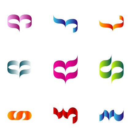 Logo design elements set 56のイラスト素材