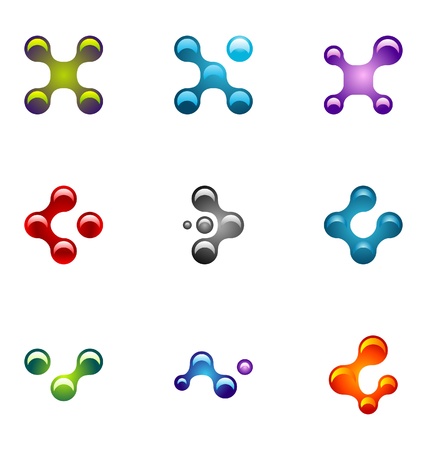 Logo design elements set 55のイラスト素材