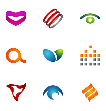 Logo design elements set 50のイラスト素材