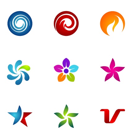 Logo design elements set 48のイラスト素材