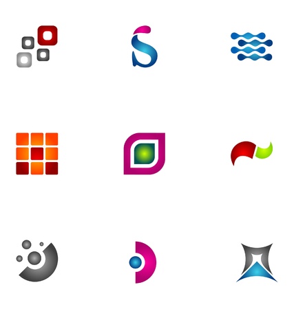 Logo design elements set 47のイラスト素材