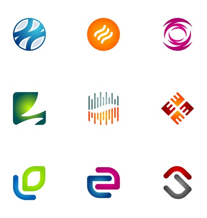 Logo design elements set 46のイラスト素材