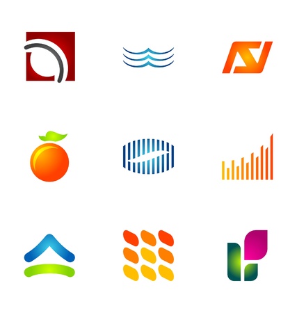 Logo design elements set 45のイラスト素材