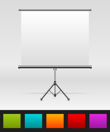 White board with empty space for your message or illustration. Vector illustration Eps 10.のイラスト素材