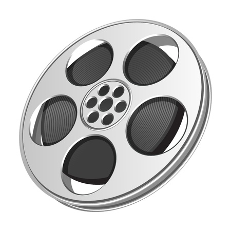 Video film tape cinema vector illustration. Eps 10.のイラスト素材