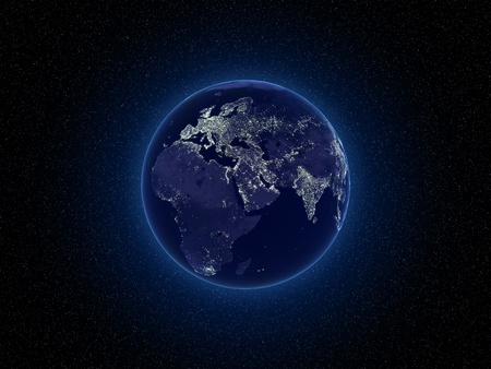 Glowing Globeの写真素材