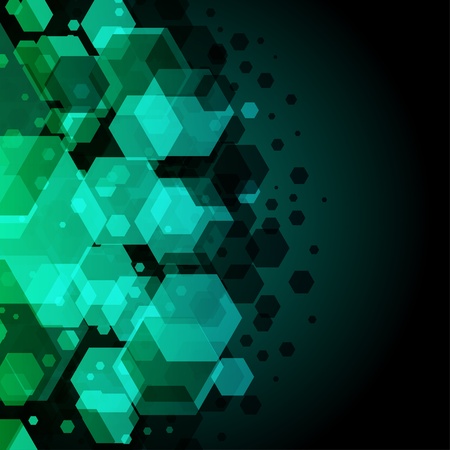 Abstract hexagon vector backgroundのイラスト素材