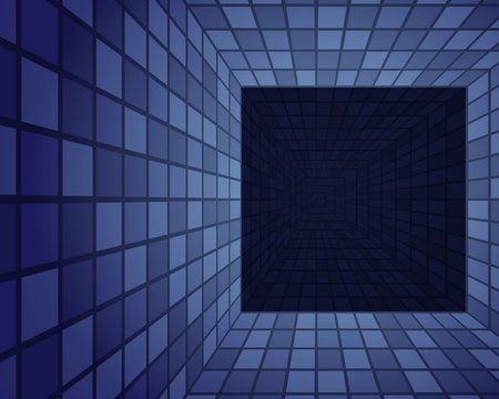 Mosaic tunnel vector backgroundのイラスト素材