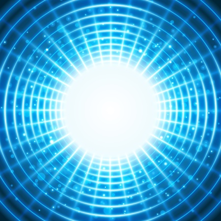 Virtual space with light wire lines backgroundのイラスト素材