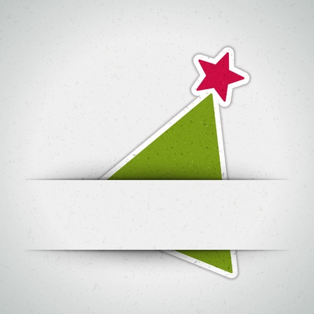 Christmas tree applique backgroundのイラスト素材