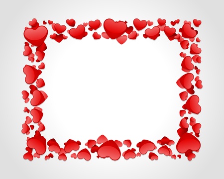 Valentine day card with hearts vector backgroundのイラスト素材