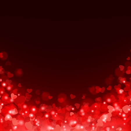 Valentine day vector background with abstract hearts のイラスト素材