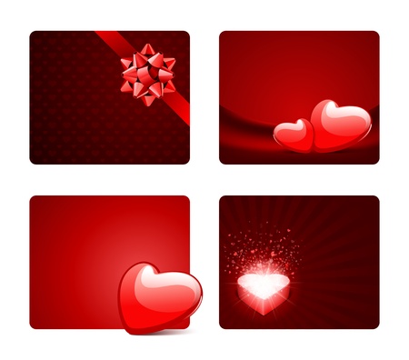 Valentines day banners or backgrounds setのイラスト素材