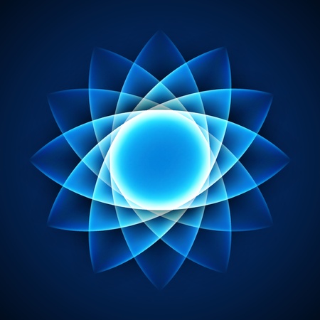 Blue smooth twist light lines vector background eps 10 のイラスト素材