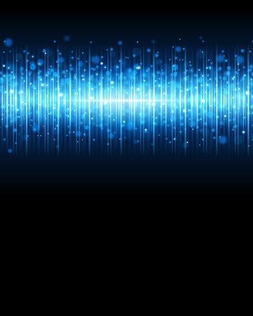 Abstract blue waveform vector background eps 10のイラスト素材