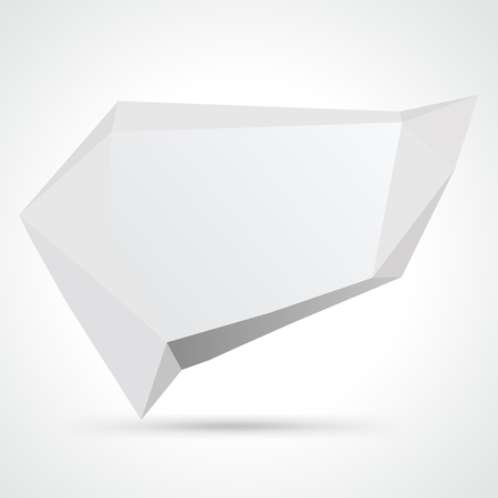 Abstract origami speech bubble vector background  Eps 10 のイラスト素材