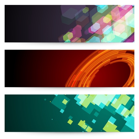 Abstract trendy vector banner or header set eps 10 のイラスト素材