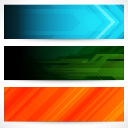 Abstract trendy vector banner or header set eps 10 のイラスト素材