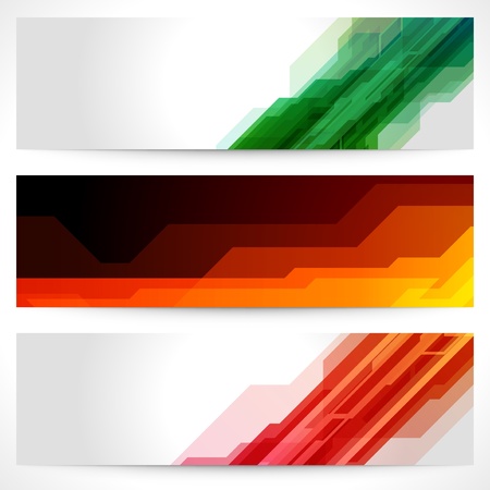 Abstract trendy vector banner or header set eps 10 のイラスト素材