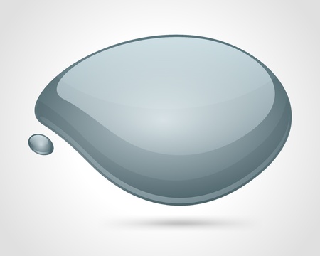Abstract glossy speech bubble のイラスト素材