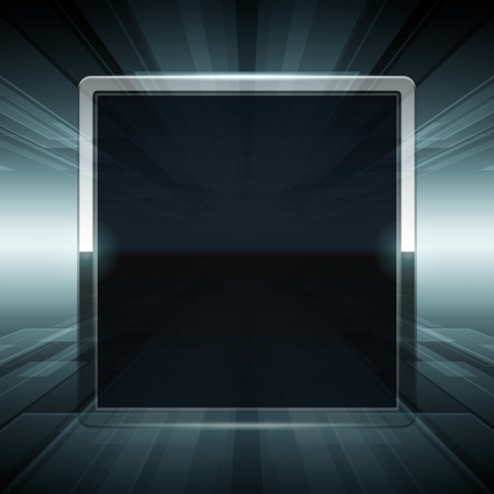 Virtual space with screen vector backgroundのイラスト素材