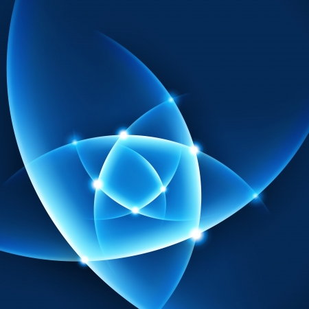 Blue smooth twist light lines vector backgroundのイラスト素材