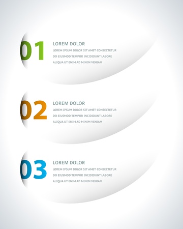 Infographics options design elements  のイラスト素材