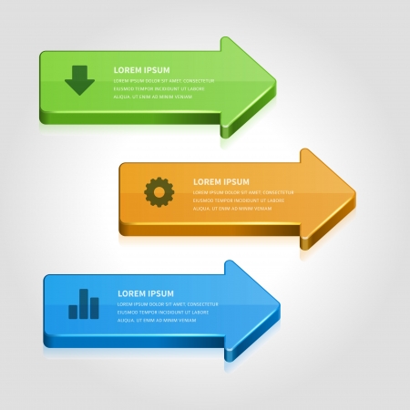 Infographics options design elements のイラスト素材