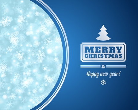 Christmas light and snowflakes vector background  Card or invitation  Eps 10  のイラスト素材