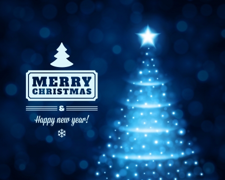 Christmas tree from light vector background  Eps 10  のイラスト素材